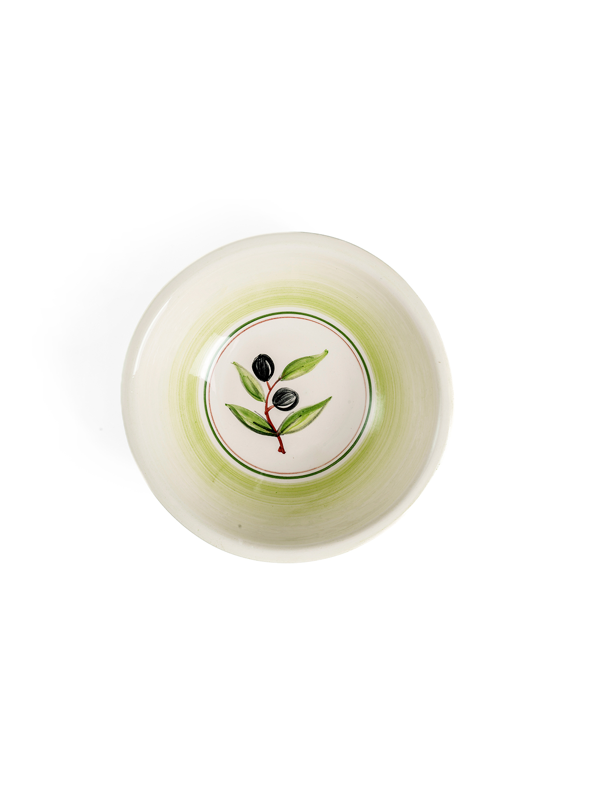 Zeytin Desenli Seramik Kase - Küçük - Görsel 2