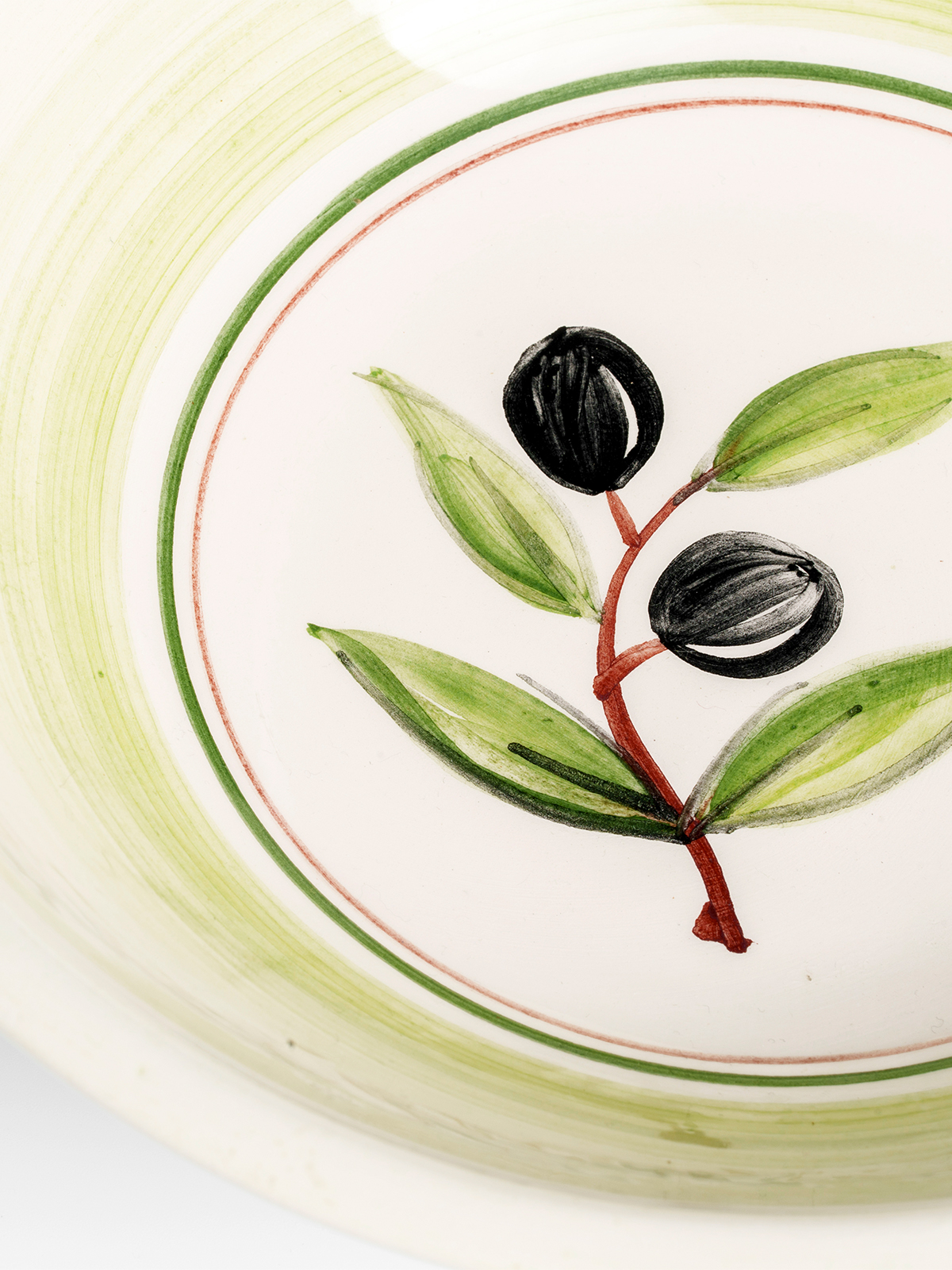 Zeytin Desenli Seramik Kase - Küçük - Görsel 3